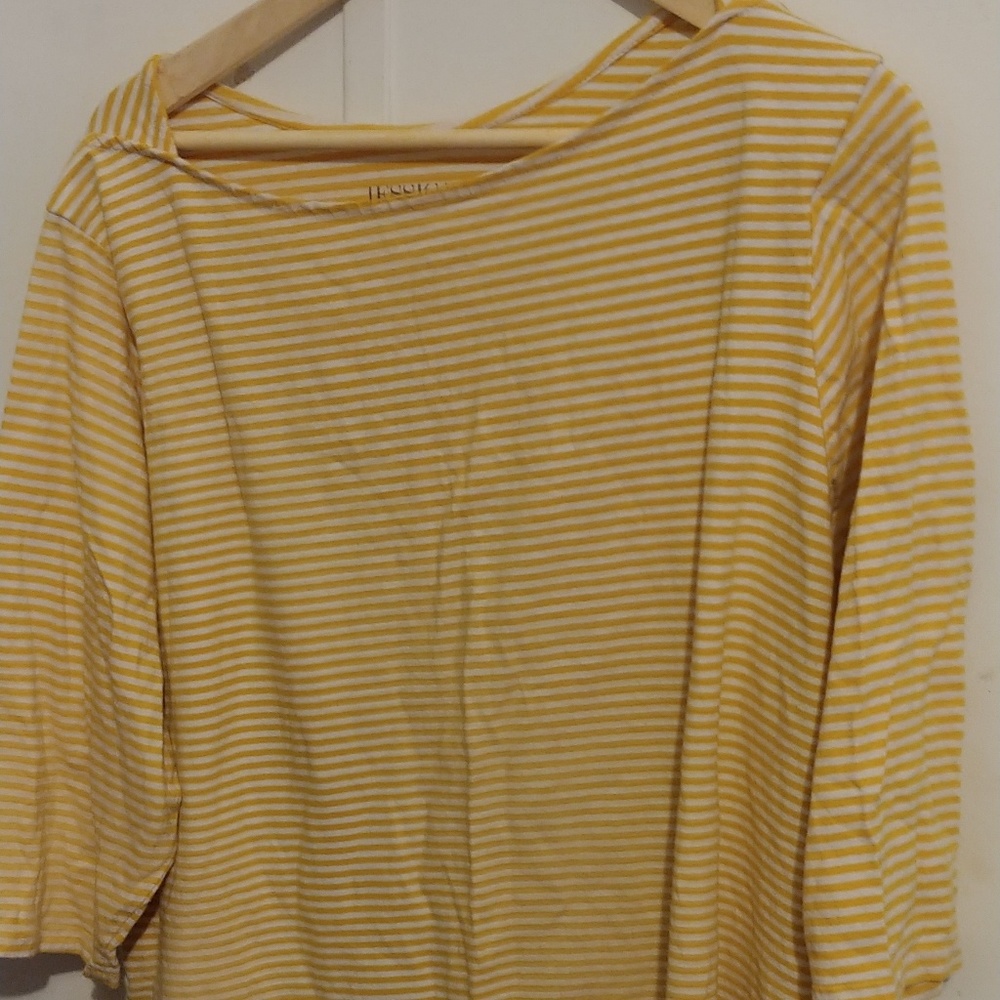 3X Yellow and White striped shirt